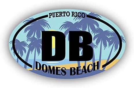 Db domes beach puerto rico | מדבקות ציון דרך בחוף | אוקיינוס, ים, אגם, חול, גלישה, לוח ההנעה